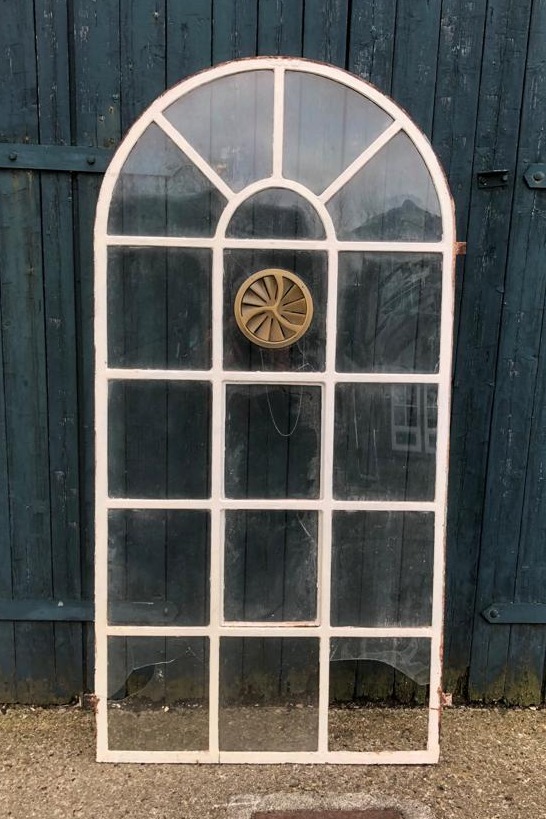2 historische Gussfenster, 187x93 cm